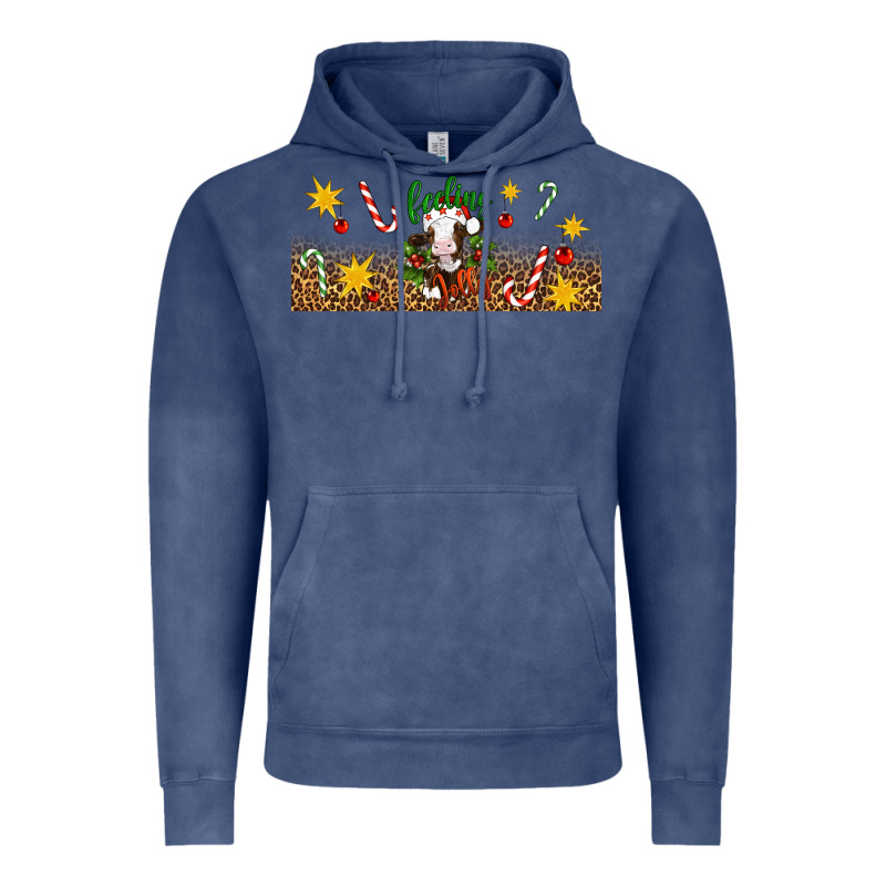 Christmas Feeling Jolly Cow Vintage Hoodie by Artiststas | Teevron
