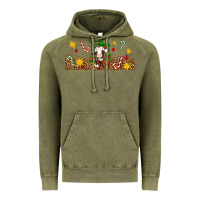 Vintage Olive Christmas feeling jolly cow Vintage Hoodie - Artiststas
