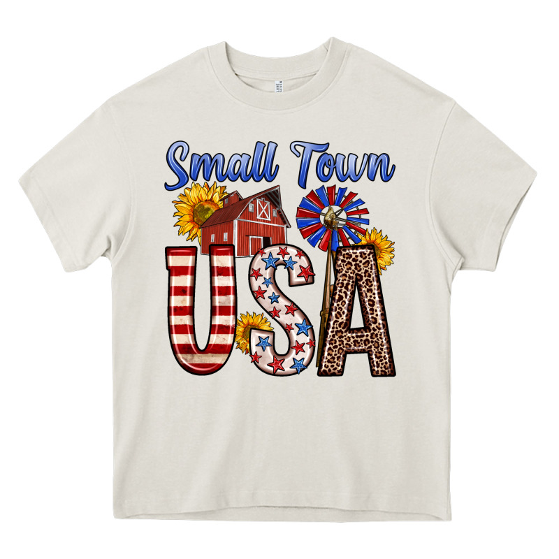 Small Town Usa Heavy Core Tee by Zillion Design Studio | Teevron