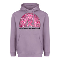 Lavender in october we wear pink breast cancer awareness rainbow Heavyweight Hoodie - Jasminsmagicworld