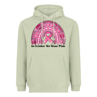 Matcha in october we wear pink breast cancer awareness rainbow Heavyweight Hoodie - Jasminsmagicworld