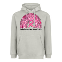 Moon Dust in october we wear pink breast cancer awareness rainbow Heavyweight Hoodie - Jasminsmagicworld