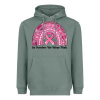Sage in october we wear pink breast cancer awareness rainbow Heavyweight Hoodie - Jasminsmagicworld
