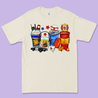 Dispatcher Coffee Cups Premium Tee Designed By Zillion Design Studio