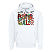 White santa s favorite bank teller Zipper Hoodie - MaliasSmallBusiness