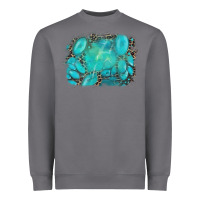 Storm turquoise leopard background Heavyweight Sweatshirt - AdoDesignShop