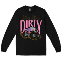 Black let's play dirty Long Sleeve Tee - MaliasSmallBusiness