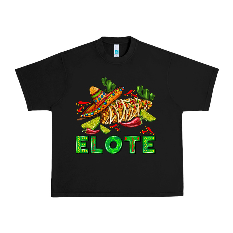 Elote Corn Sombrero Lime And  Cactus Urban Heavy Tee by AdoDesignShop | Teevron