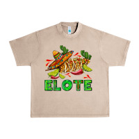 French Oak Elote corn sombrero lime and  cactus Urban Heavy Tee - AdoDesignShop