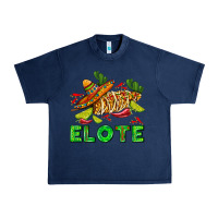 Navy Elote corn sombrero lime and  cactus Urban Heavy Tee - AdoDesignShop