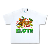White Elote corn sombrero lime and  cactus Urban Heavy Tee - AdoDesignShop