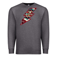 Charcoal Heather Western Aztec Pattern Lightning Premium Sweatshirt - Bettercallsaul