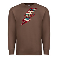 Chestnut Western Aztec Pattern Lightning Premium Sweatshirt - Bettercallsaul