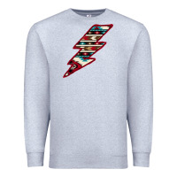 Heather Grey Western Aztec Pattern Lightning Premium Sweatshirt - Bettercallsaul