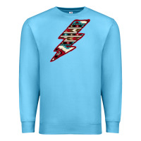 Ocean Blue Western Aztec Pattern Lightning Premium Sweatshirt - Bettercallsaul