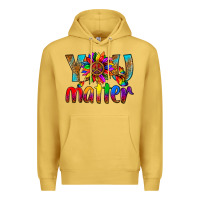 Antique Gold LGBTQ+ you matter with leopard Premium Hoodie - NancyCooperArtShop