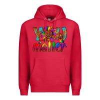 Cardinal LGBTQ+ you matter with leopard Premium Hoodie - NancyCooperArtShop