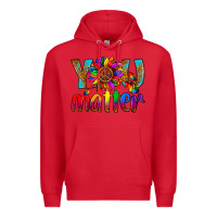 Red LGBTQ+ you matter with leopard Premium Hoodie - NancyCooperArtShop