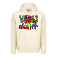 Sandshell LGBTQ+ you matter with leopard Premium Hoodie - NancyCooperArtShop