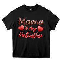 Black mama is my valentine Heavy Core Tee - RanaPortraitStore
