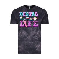 Cloud Black dental life with teeth Vintage Tee - AdoDesignShop