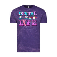Cloud Purple dental life with teeth Vintage Tee - AdoDesignShop