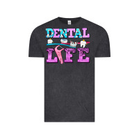 Vintage Black dental life with teeth Vintage Tee - AdoDesignShop