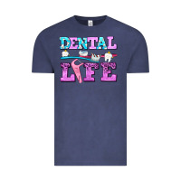 Vintage Denim dental life with teeth Vintage Tee - AdoDesignShop