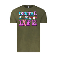 Vintage Olive dental life with teeth Vintage Tee - AdoDesignShop