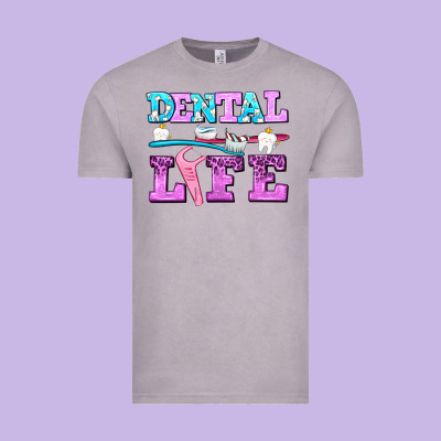 Dental Life With Teeth Vintage Tee Designed By Adodesignshop