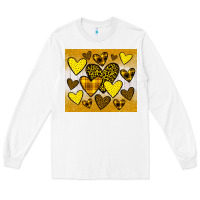 White yellow hearts Long Sleeve Tee - JahusDesignShop