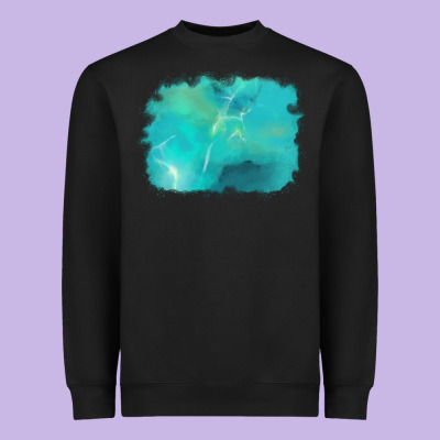 Turquoise Background Heavyweight Sweatshirt Designed By Adodesignshop