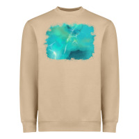 Mushroom turquoise background Heavyweight Sweatshirt - AdoDesignShop