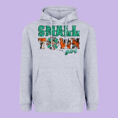 Small Town Girl Western Windmill Heavyweight Hoodie Designed By Jasminsmagicworld