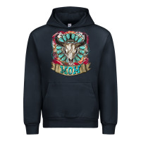 Navy Mom Bull Skull Mother's Day Urban Hoodie - CowGirlArtShop