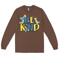 Chestnut be kind Long Sleeve Tee - MaliasSmallBusiness
