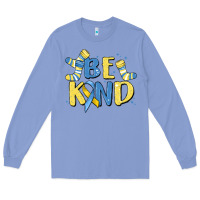Colony Blue be kind Long Sleeve Tee - MaliasSmallBusiness