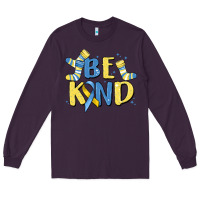 Plum be kind Long Sleeve Tee - MaliasSmallBusiness