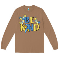 Toasted Coconut be kind Long Sleeve Tee - MaliasSmallBusiness