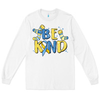 White be kind Long Sleeve Tee - MaliasSmallBusiness
