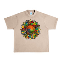 French Oak autism awareness cowhide leopard sunflower Urban Heavy Tee - Artiststas
