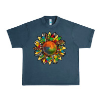 Midnight Navy autism awareness cowhide leopard sunflower Urban Heavy Tee - Artiststas