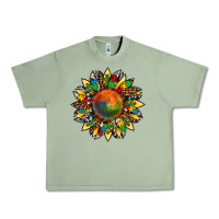 Oil Green autism awareness cowhide leopard sunflower Urban Heavy Tee - Artiststas