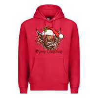 Cardinal mooey christmas cow Premium Hoodie - JahusDesignShop