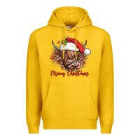 Lemon mooey christmas cow Premium Hoodie - JahusDesignShop