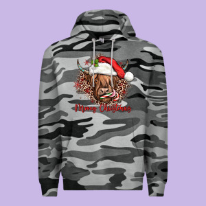 Mooey Christmas Cow Premium Hoodie Designed By Jahusdesignshop
