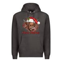 Smoke mooey christmas cow Premium Hoodie - JahusDesignShop