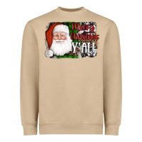 Mushroom santa merry christmas y'all Heavyweight Sweatshirt - AdoDesignShop