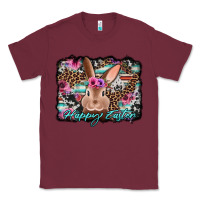 Burgundy happy easter bunny western background Classic Tee - Jasminsmagicworld