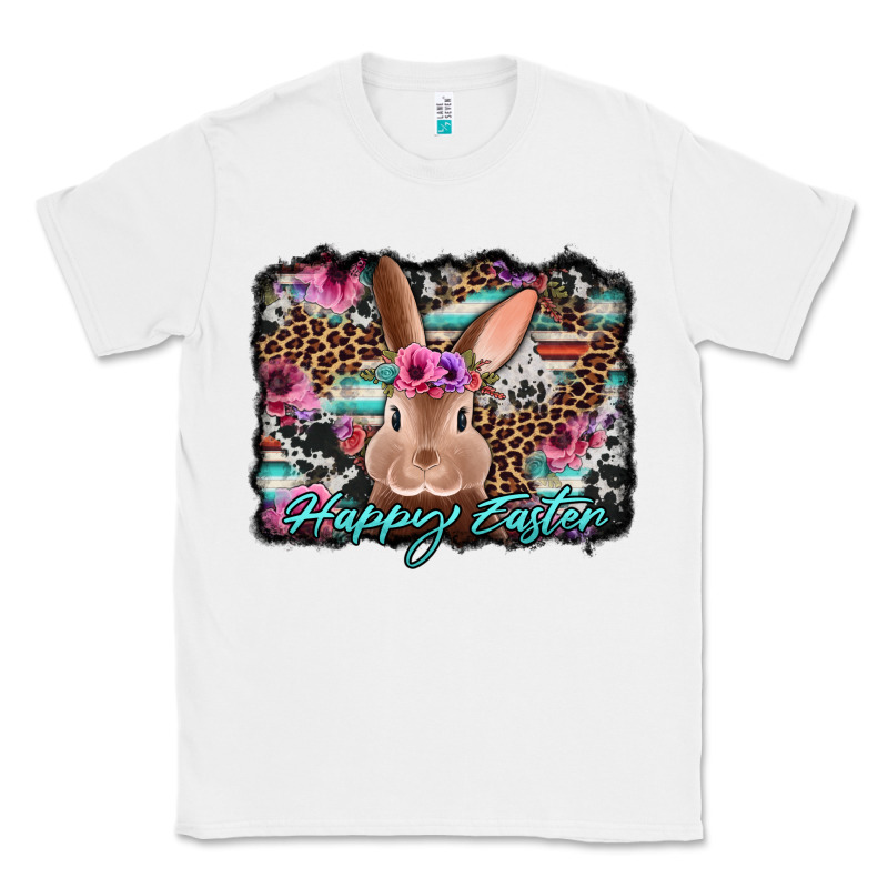 Happy Easter Bunny Western Background Classic Tee by Jasminsmagicworld | Teevron